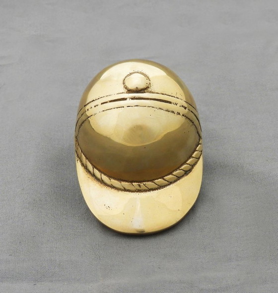 Image 1 of  Gucci Style Brass Bottle Opener, Jockey's Cap, Italy, circa 1970
