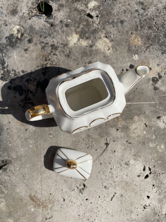 Image 1 of Mini théière Sadler en porcelaine fleurie – Angleterre