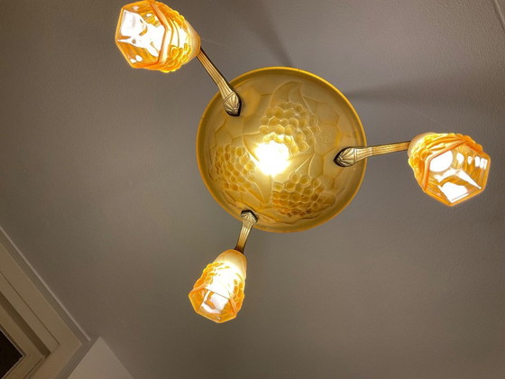 Image 1 of Suspension Art Déco ancienne