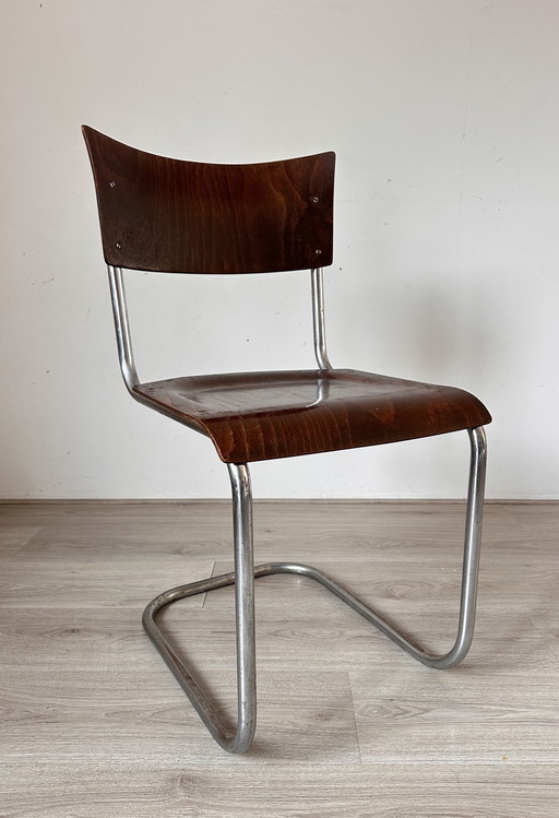 4x Mart Stam Bauhaus-Stühle