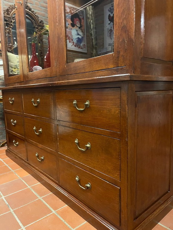 Image 1 of Buffet Flamant, bibliothèque Barker à 9 tiroirs, style anglais Eichholtz