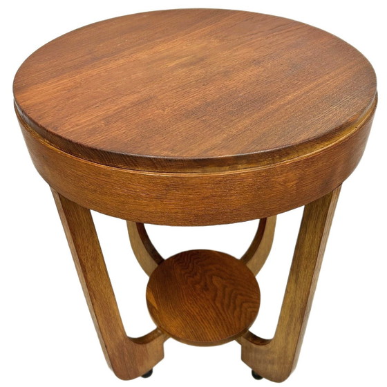 Image 1 of Vintage side table Amsterdam School Art Deco 1930s