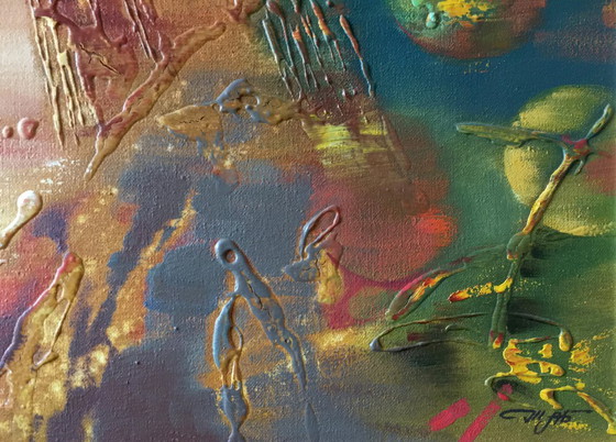 Original Oil Painting Abstract Expressionism Summer – Paintings & Drawings, Canvas (photo 12 of 13)