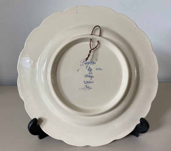 Image 1 of Regina Pottery Factory - Set of Delft Blue hand-painted wall plates