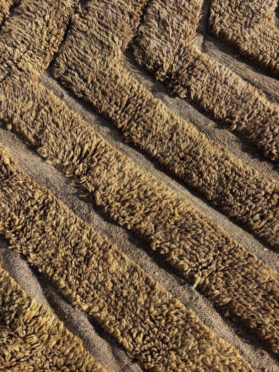 Image 1 of Luxury Modern Moroccan Berber Wool Rug 200x300 cm - Berber Interior Living Room Rug - Brown Moroccan Beni Ourain Carpet