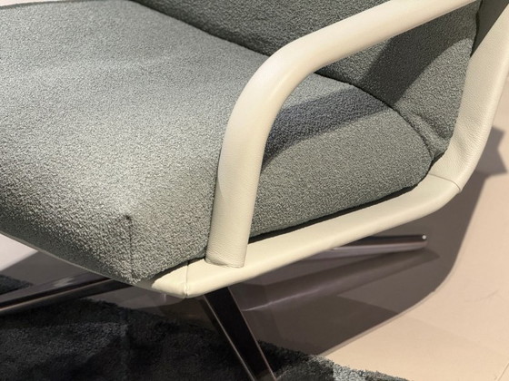Kudo, Leolux, Sessel, Stoff, Aluminium, Grün, Design (Foto 6 von 6)