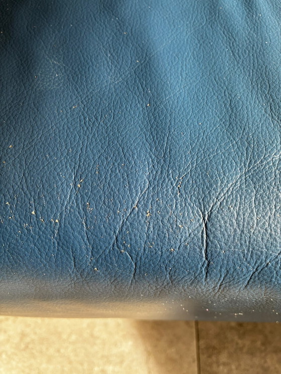 2- and 3-seater blue leather sofas by Montel – 3-5 seaters (photo 5 of 7)