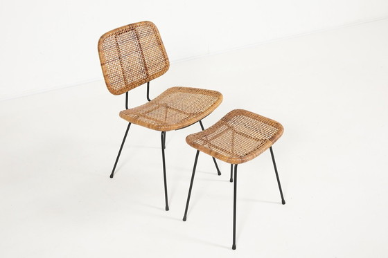 Image 1 of Set di sedie italiane in stile Mid-Century Modern degli anni '60.