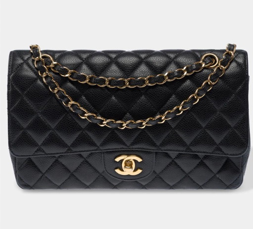 Sac CHANEL Timeless/Classique en Cuir Noir - 103437