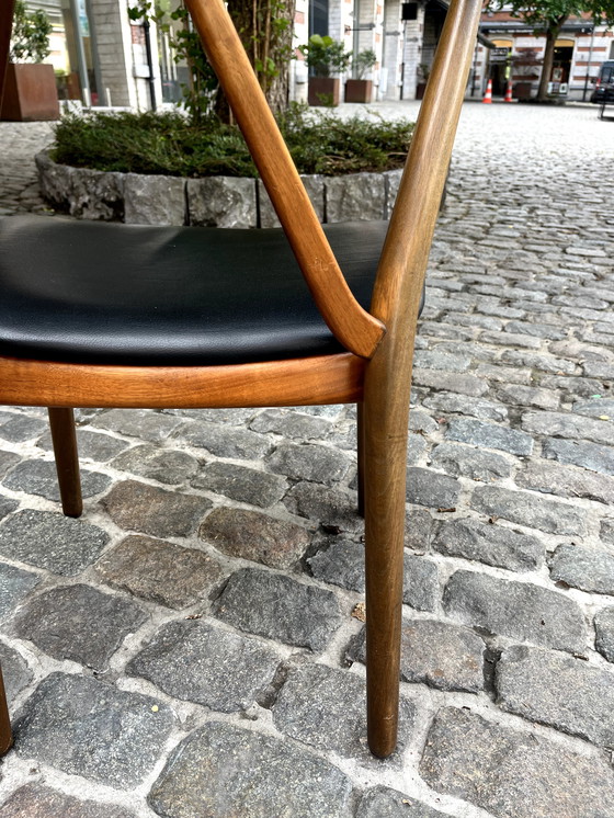 Image 1 of 4 sedie di Henning Kjaernulf, per Bruno Hansen, Danimarca, anni '50