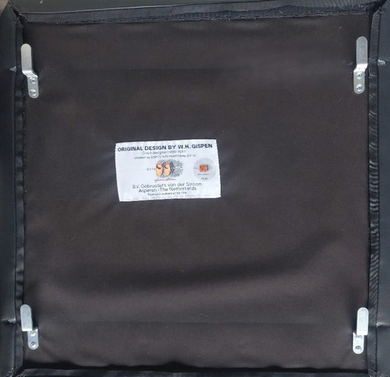 Image 1 of Gispen 405 | glans chroom | zwart leer | zgan