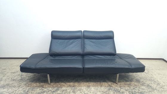 Image 1 of Sofá de diseño De Sede ds 450, sofá de cuero, sofá negro funcional.