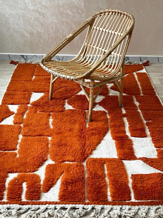 Tapis marocain élégant – Laine des montagnes de l'Atlas, fait main, 250 cm x 150 cm – Cotton (photo 7 of 7)