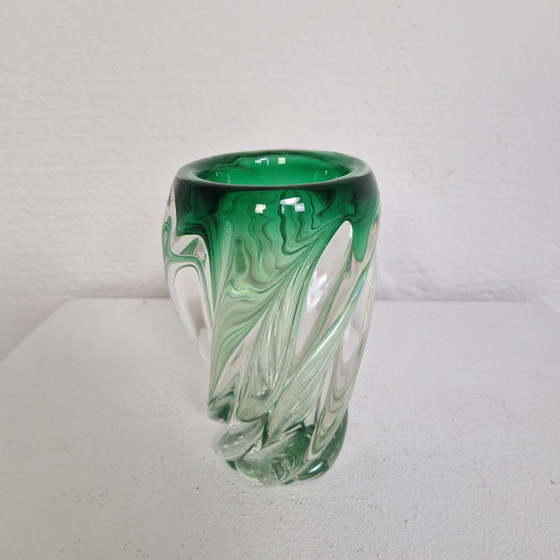 Image 1 of Green Murano vase