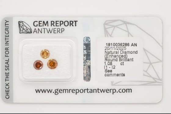 Image 1 of Diamond 3 pieces 1.08 carat with certificate
