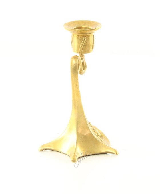 Image 1 of Bronzeleuchter im Jugendstil