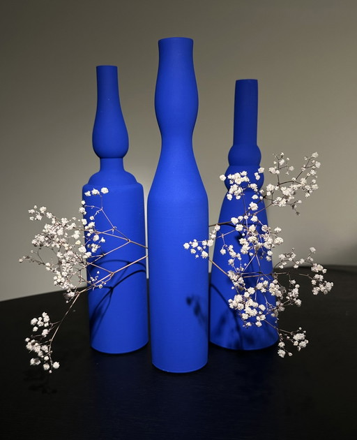 Morandi® - Homage To Giorgio Morandi & Yves Klein - Vase Set - Exclusive Collection - Ikb