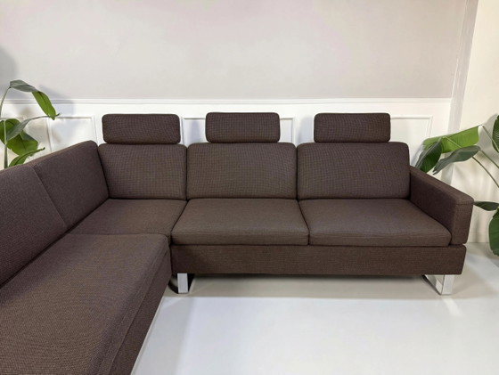 Image 1 of Brühl Alba Designer Sofa Ecksofa Couch Braun Stoff Schlaffunktion