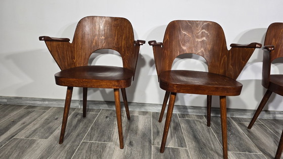 Image 1 of Esszimmerstühle von Oswald Haerdtl für Ton, 4er-Set