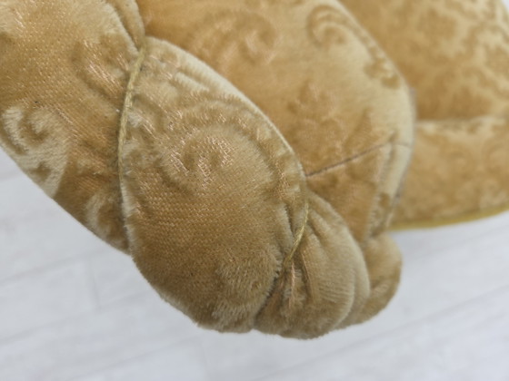 Image 1 of Sofá danés de dos plazas de los años 50, terciopelo verde/Honing Furniture