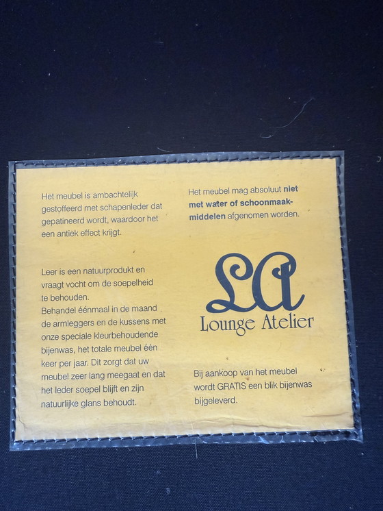 Image 1 of Lounge Atelier fauteuil schapenleer kwaliteitsleer