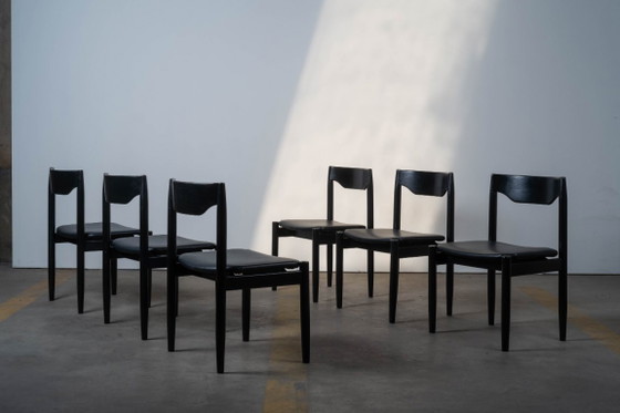 Image 1 of 6 modernistische eetkamerstoelen