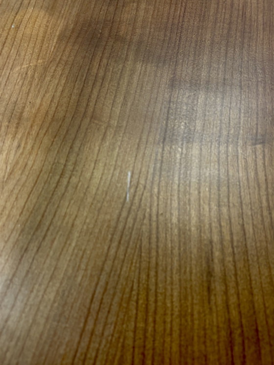 Image 1 of Coffee table/TV unit by Lignet roset: solid wood on casters: 108x61.5x31 cm