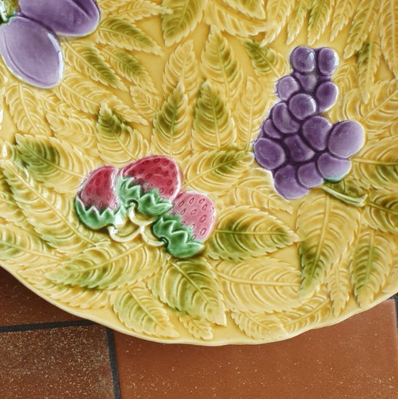 Image 1 of Sarreguemines large ceramic plate 36 cm