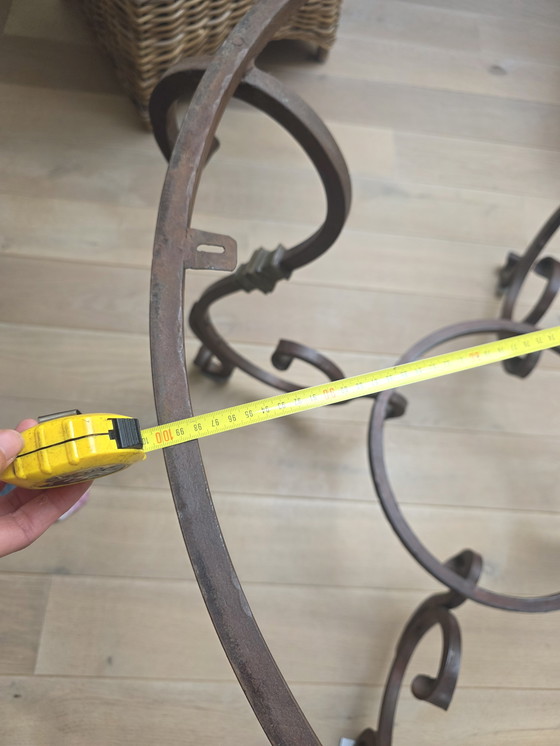 Image 1 of Vintage dining table with garden armchair