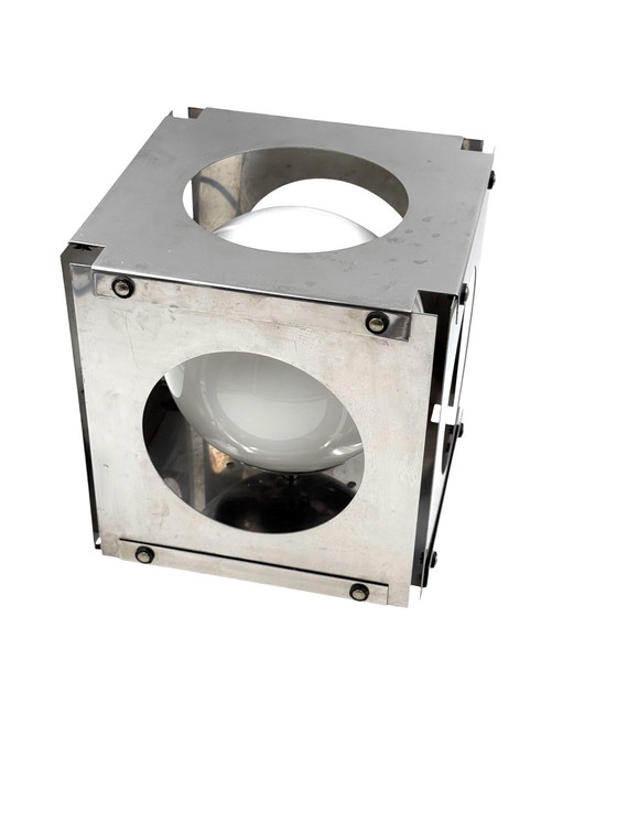 Image 1 of Space Age Cubic Table Lamp, Italy 1970s