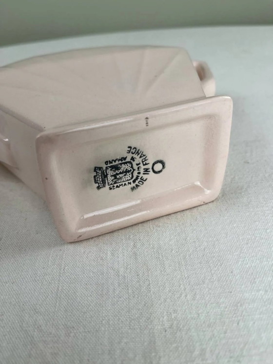 Art Deco rosa Zuckerdose – Geschirr, Porcelain (photo 6 of 9)