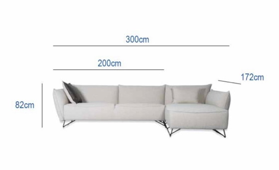 Image 1 of Jess Design – My Home Sofa & Earl Lounge Chair | Luxor Leather Fango Light | As New