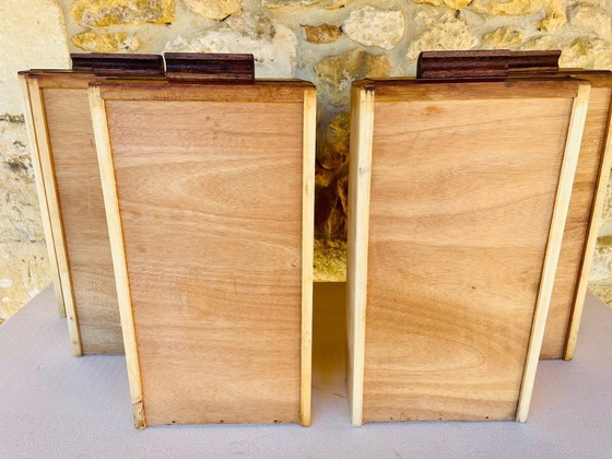 Image 1 of Eichenkommoden im Mid-Century-Modern-Stil, 1940er Jahre, 2er-Set