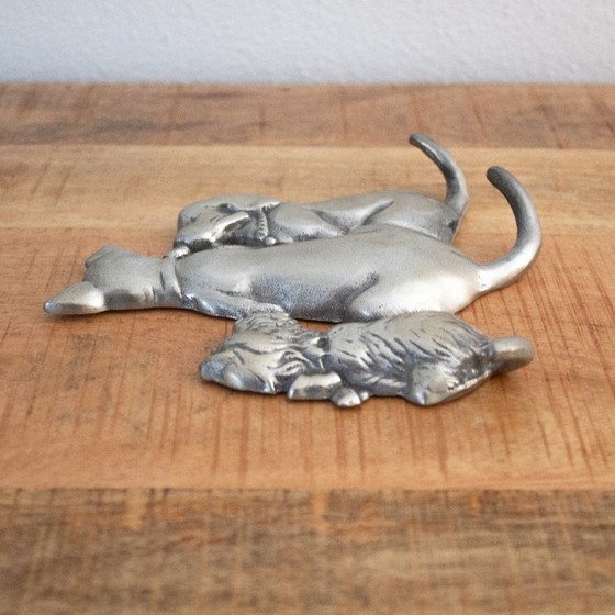 Image 1 of Aluminum Dog Wall Rack for Keys or Leashes