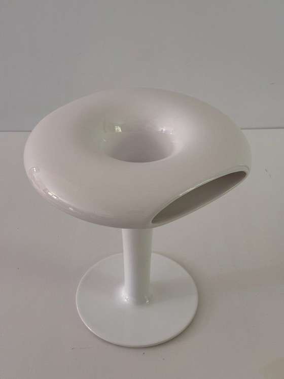Image 1 of Marc Newson Sci-Fi Vase for Cor Unum, 1993, White Glazed Ceramic, New in Original Box, Signed