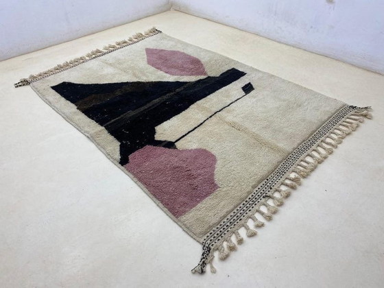Image 1 of Handgeknüpfter Berberteppich aus reiner Wolle, 1,5/2,5 m