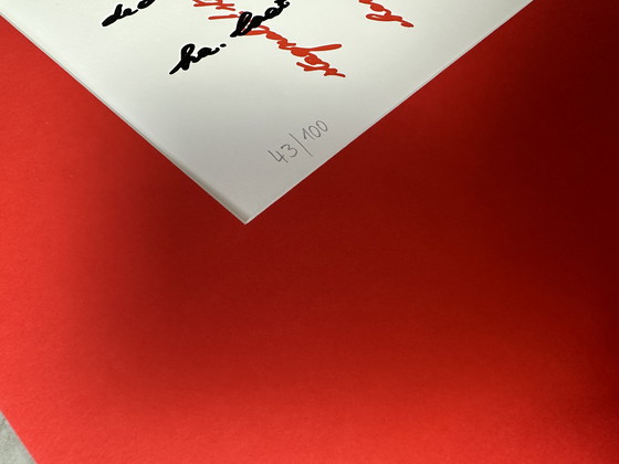 Image 1 of Genummerde zeefdruk - Marcel Van Maele - Gesigneerd