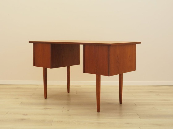 Image 1 of Bureau en teck, design danois, années 1970, fabriqué au Danemark
