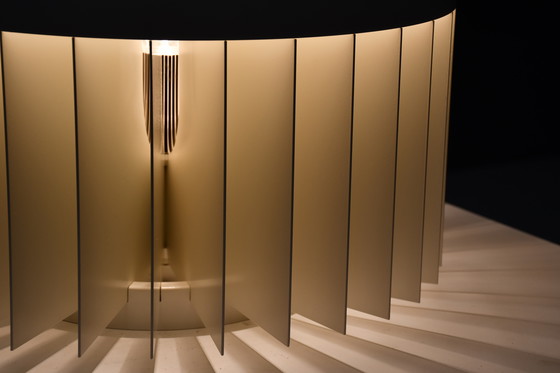 Image 1 of Large Metal 'MT' Table / Floor Lamp by Giancarlo Mattioli for Sirrah, Italy 1969