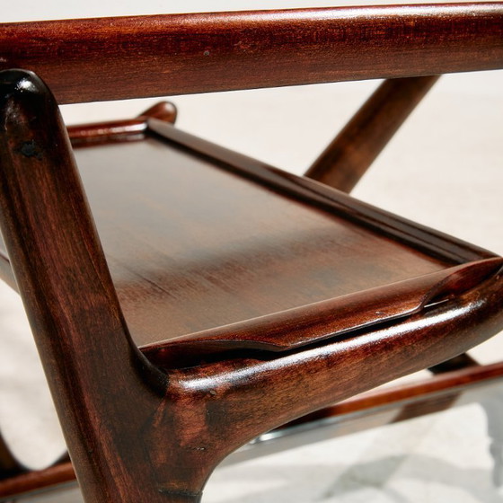Image 1 of MK11608 Carrello in legno di ontano restaurato da Cesare Lacca per Cassina