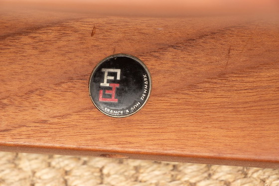 Image 1 of Coppia di sgabelli danesi in teak massello e tessuto, modello 193 di Inger Klingenberg per France & Daverkosen, 1960.