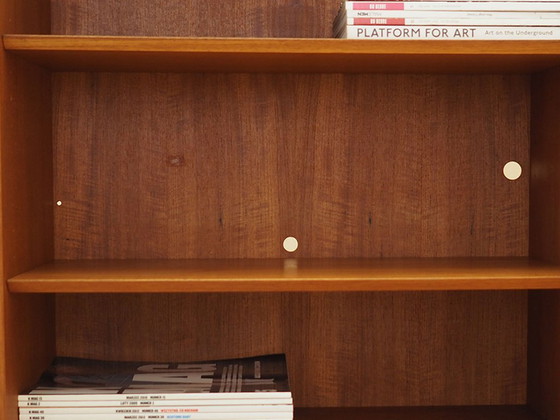 Teak-Regaleinheit von Hundevad & Co. mit verstellbaren Einlegeböden, dänisches Design 1960er Jahre (photo 13 of 13)