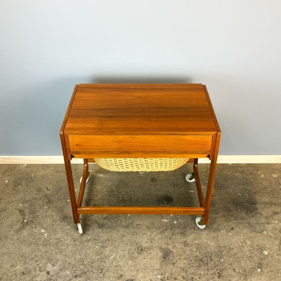 Image 1 of Scatola da cucito rotante di BR Gelsted Denmark, teak, anni '60