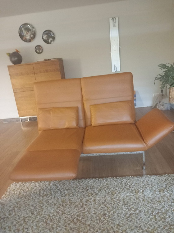 Brühl Bank/Sofa Leder – 2 zitsbanken, Leather, Wood (photo 5 of 6)