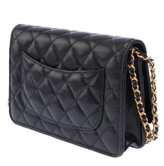Image 1 of Sac CHANEL Wallet on Chain en Cuir Noir - 103397