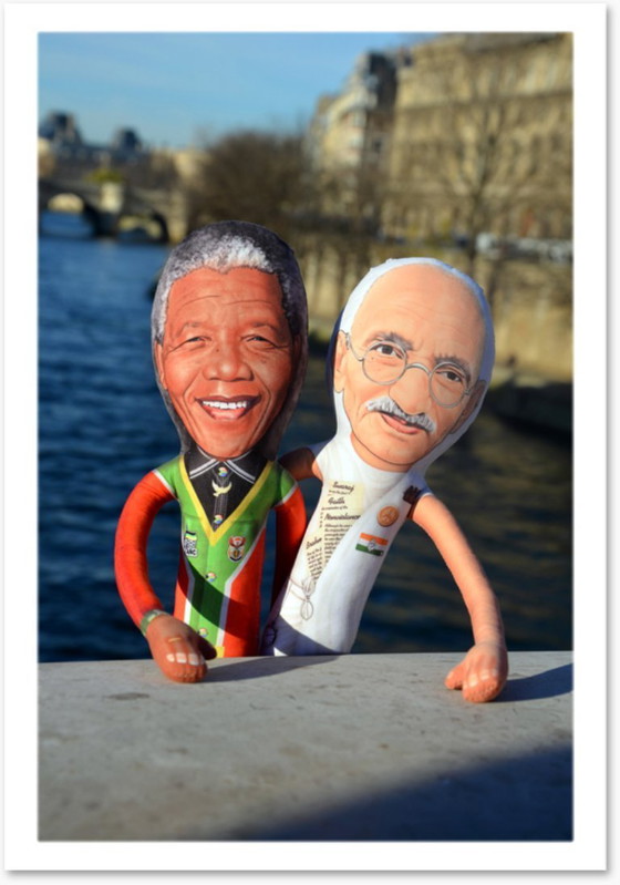 Image 1 of Nelson Mandela-cadeau | Nelson Mandela-decoratie | Kunstpop voor verzamelaars | Cadeau met thema zwarte geschiedenis