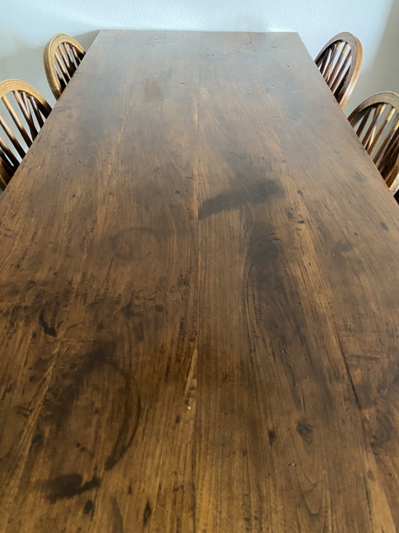 Tavolo da pranzo con 6 sedie Windsor antiche – Set da pranzo, Wood (photo 4 of 5)