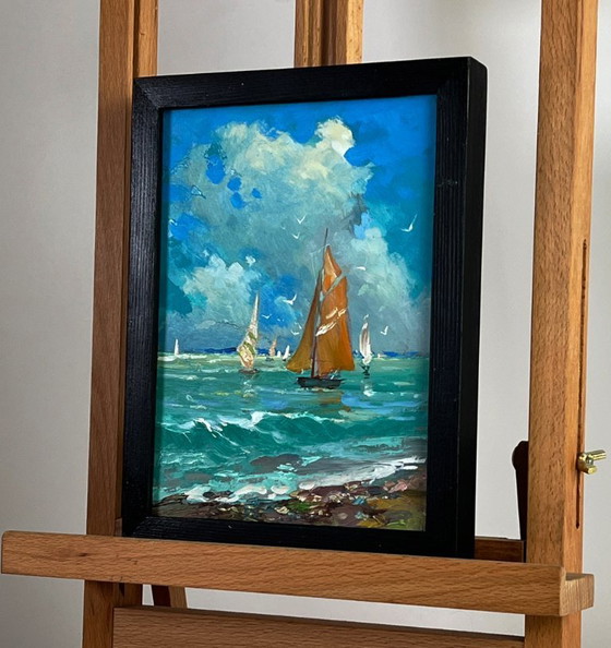 Image 1 of Sailboats at Sea