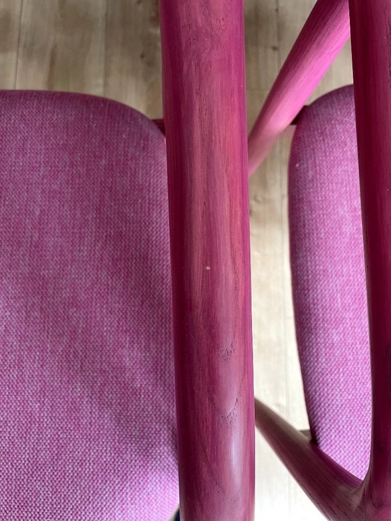Image 1 of 4x Polspotten director's chair dining room chairs berry