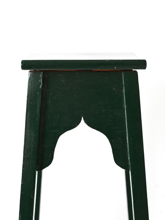 Image 1 of Piedistallo in legno dipinto svedese d'epoca